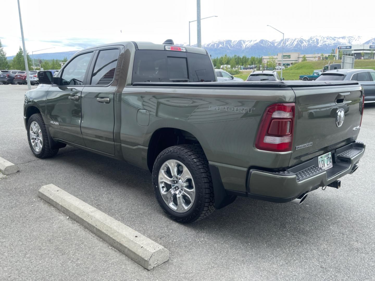 2021 GREEN RAM 1500 BIG HORN (1C6SRFBT0MN) with an 5.7L engine, Automatic transmission, located at 1960 Industrial Drive, Wasilla, 99654, (907) 274-2277, 61.573475, -149.400146 - Photo#1